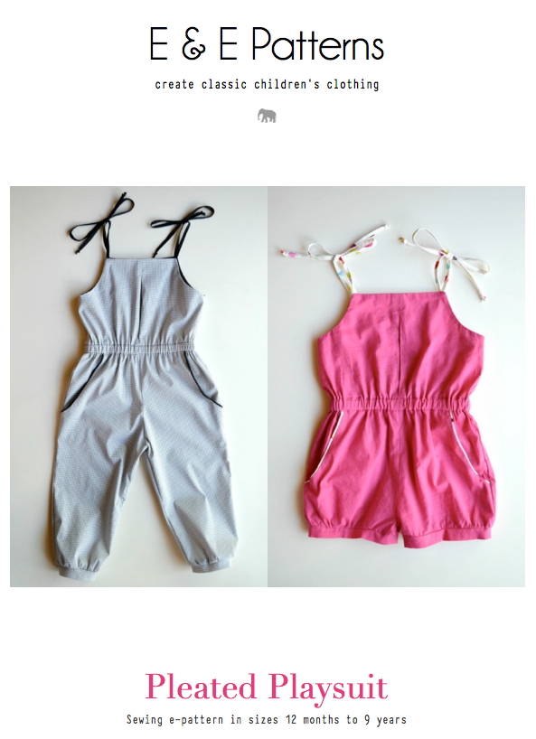 Pleated playsuit cover